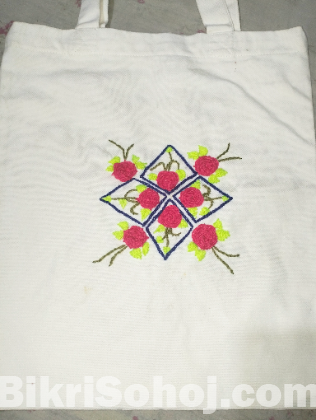 Hand-embroidered bag